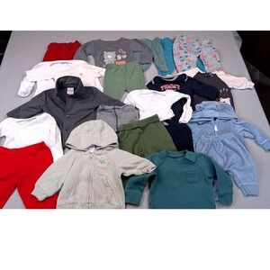 Baby Boy Clothes Lot 0-3 Months Tommy Hilfiger Old Navy Carters Sleepers Hoodies